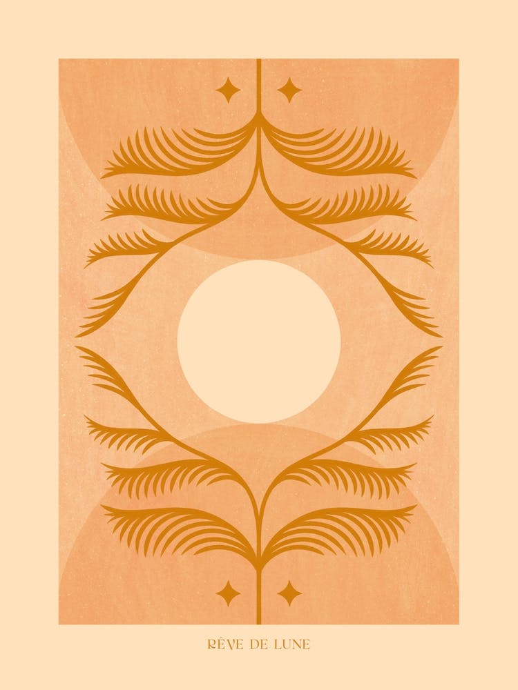 Reve De Lune Celestial Moon Print 