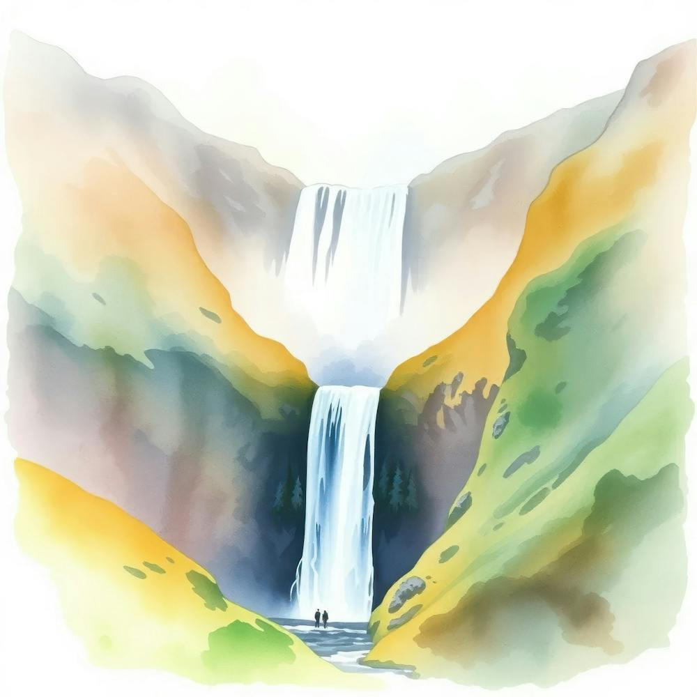 Waterfall In Iceland 2