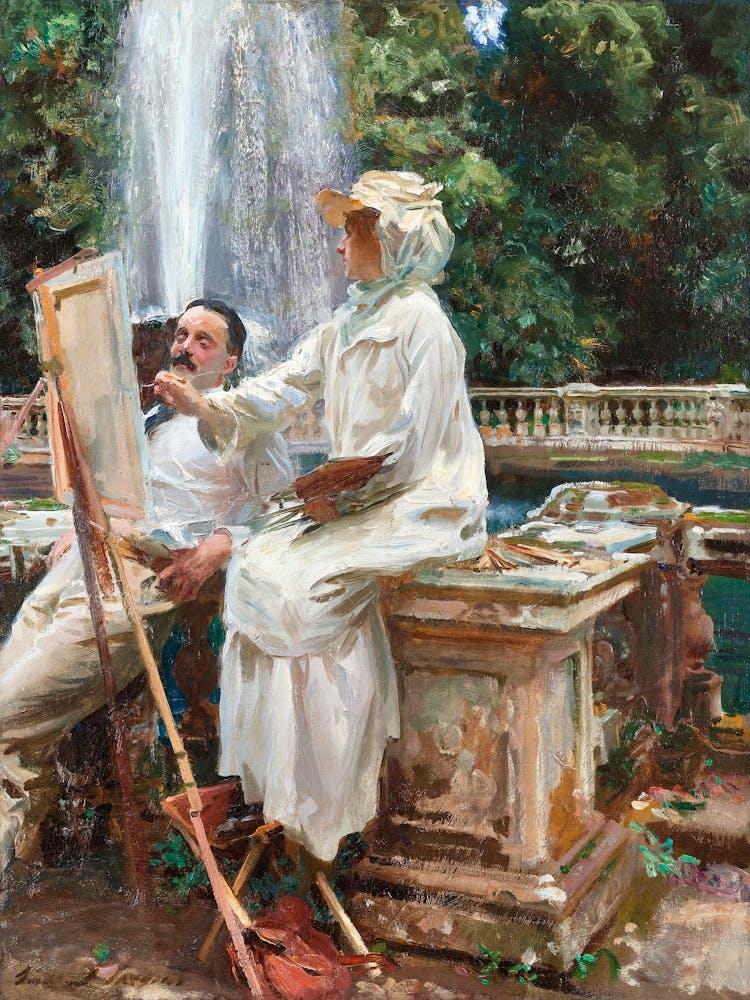 The Fountain, Villa Torlonia, Frascati, Italy (1907), John Singer Sargent