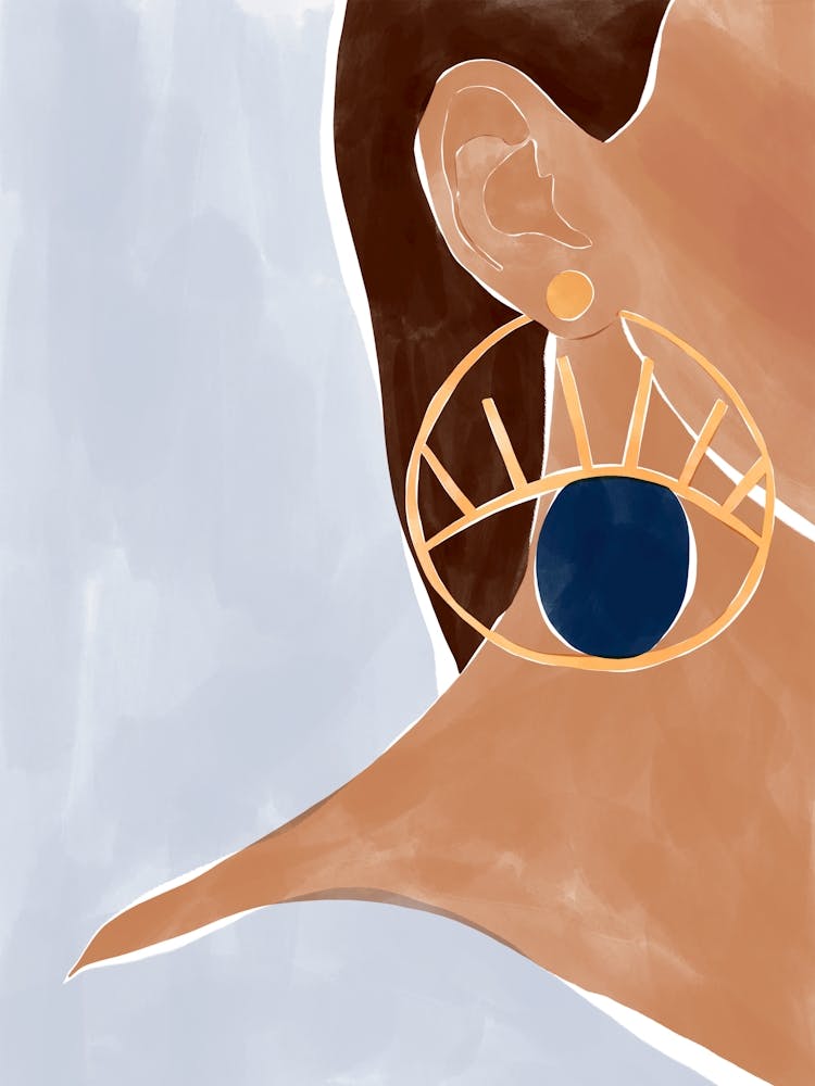 Evil Eye Hoop Earrings