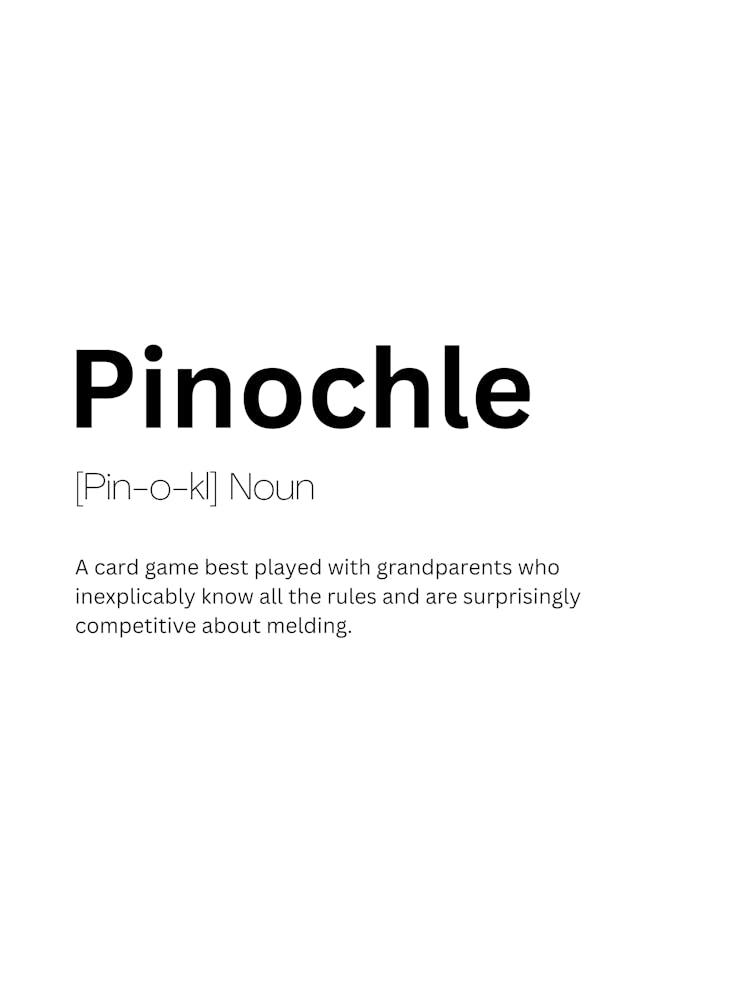Pinochle Definition Meaning 1