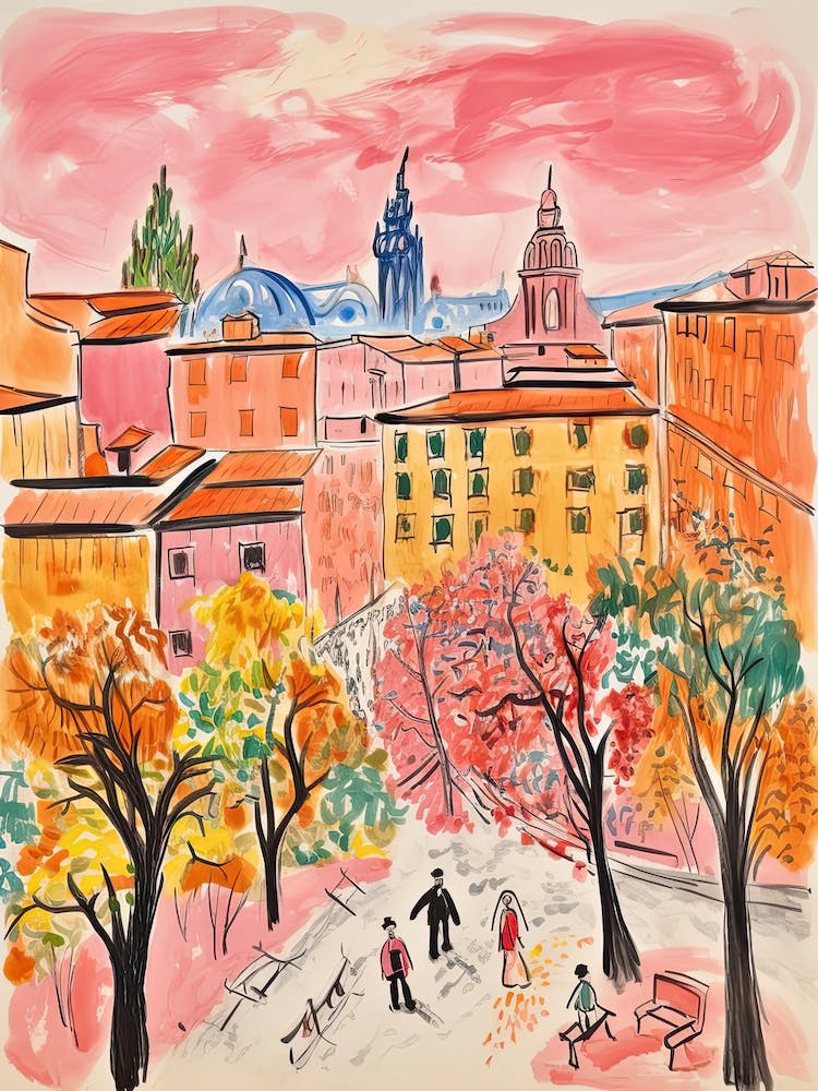 Mexico, Dreamy Storybook Illustration 2