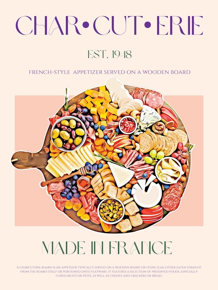 Charcuterie Board Mid Century