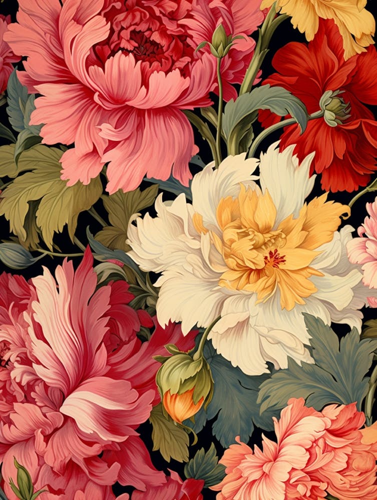 Papier Peint Pivoines 7