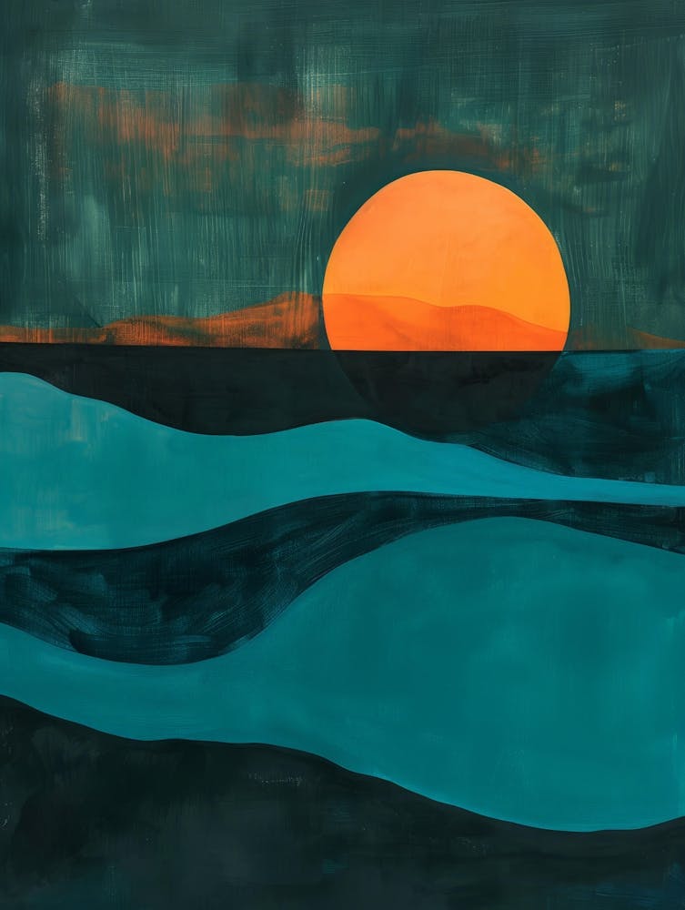 Sunset Over The Ocean 38