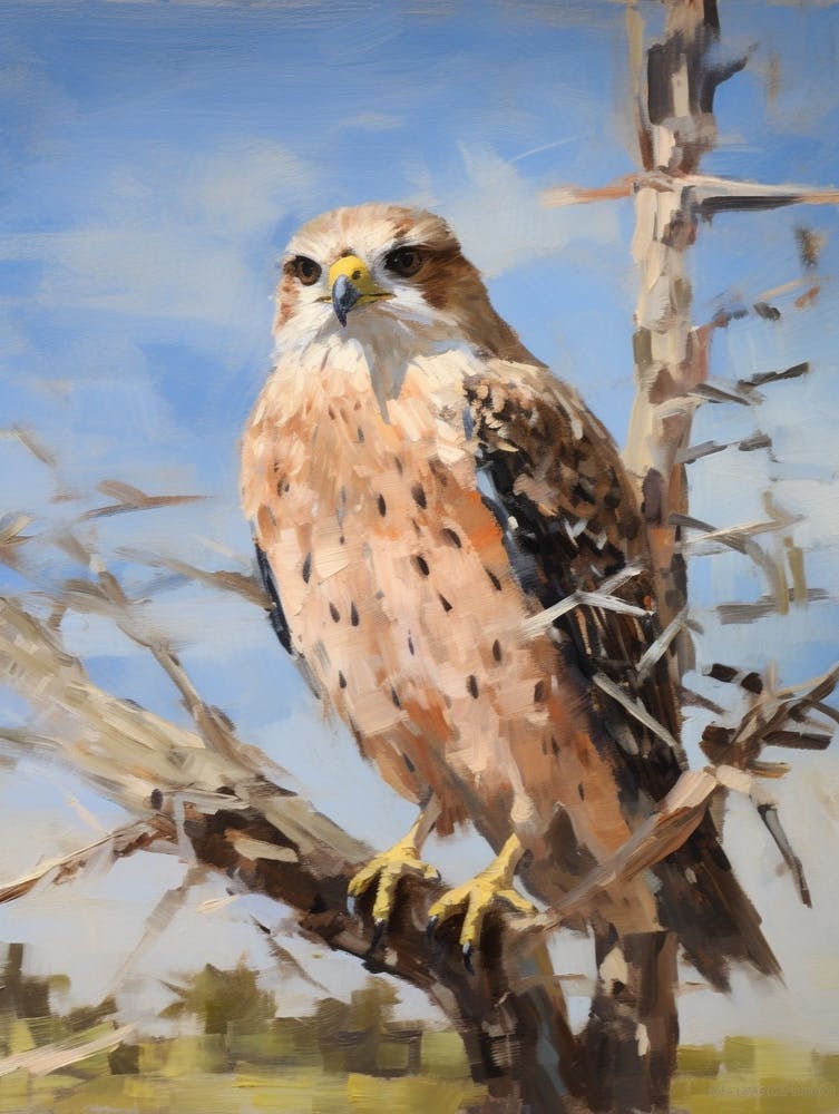 Bird Painting Falcon 8