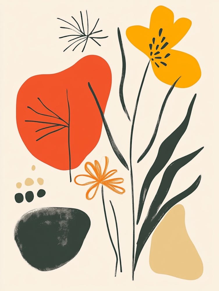 Abstrakte Blumen 25