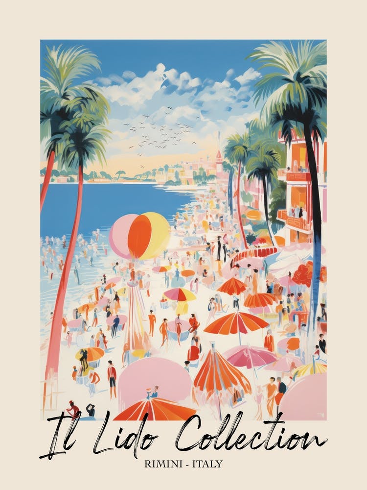 Rimini   Italy Il Lido Collection Beach Club Poster 2