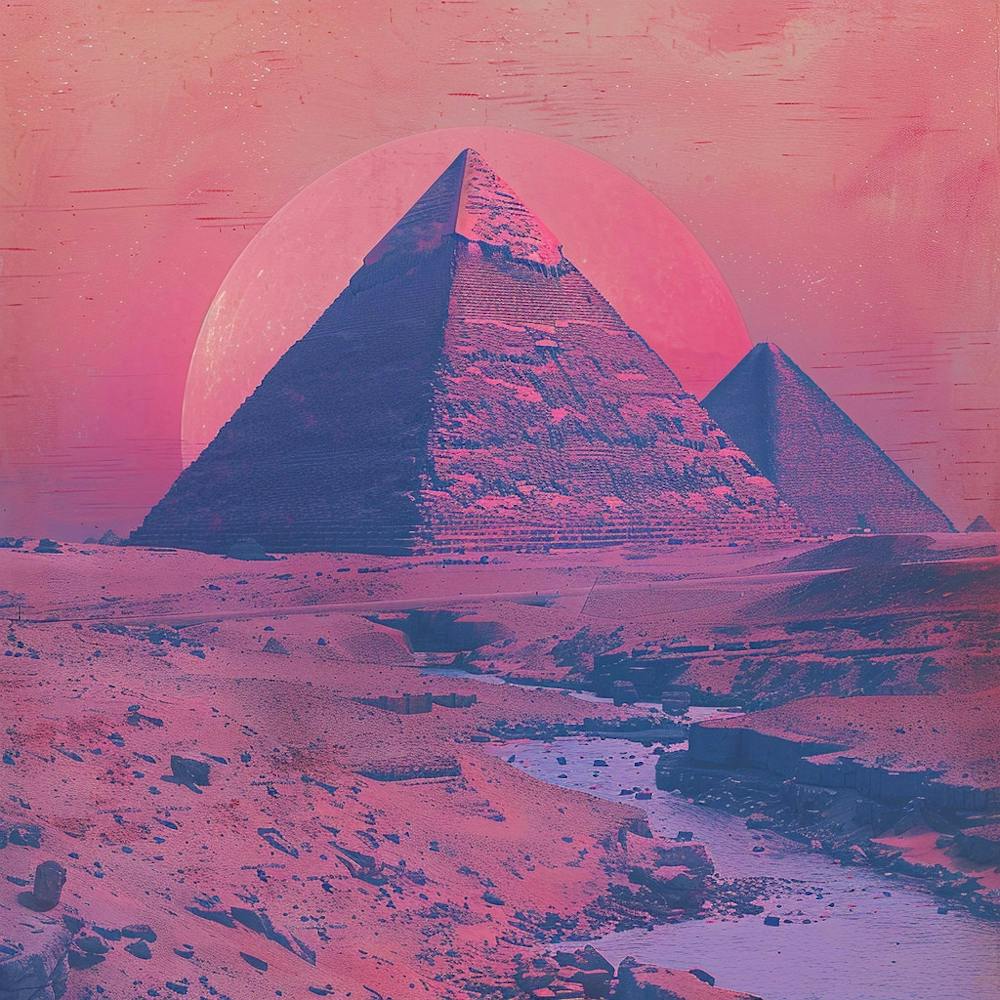 A Pyramids Of Giza Lofi Illustration 1719955209 4