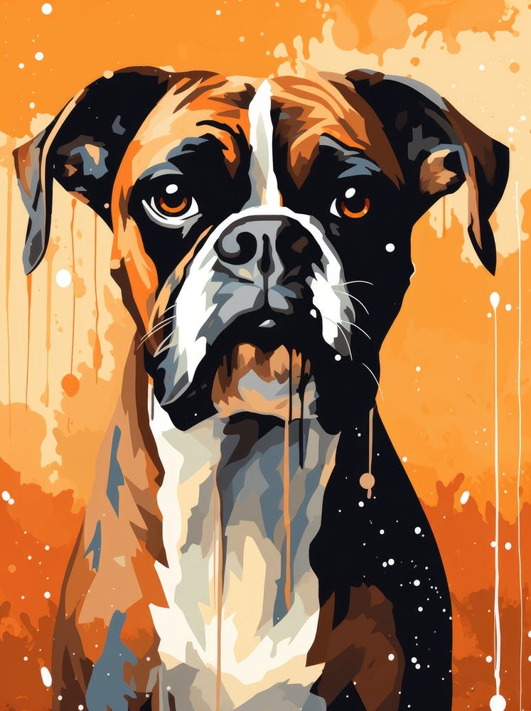 Boxer Dog Painting 1