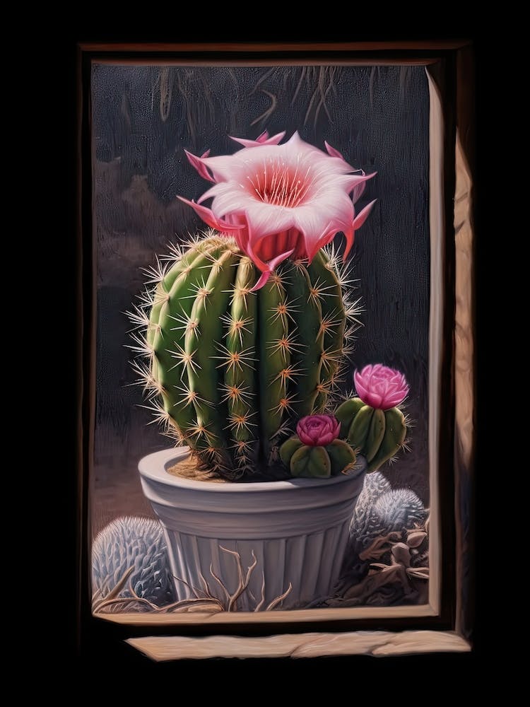 Mammilaria Cactus On A Window  1