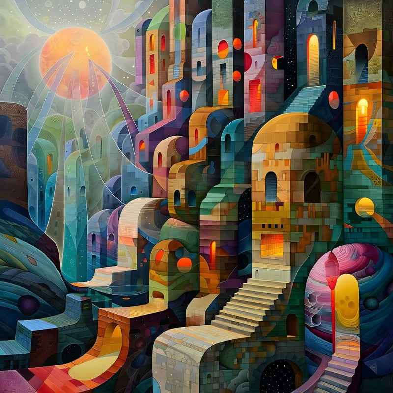 Cityscape , Pop Surrealism, Lowbrow
