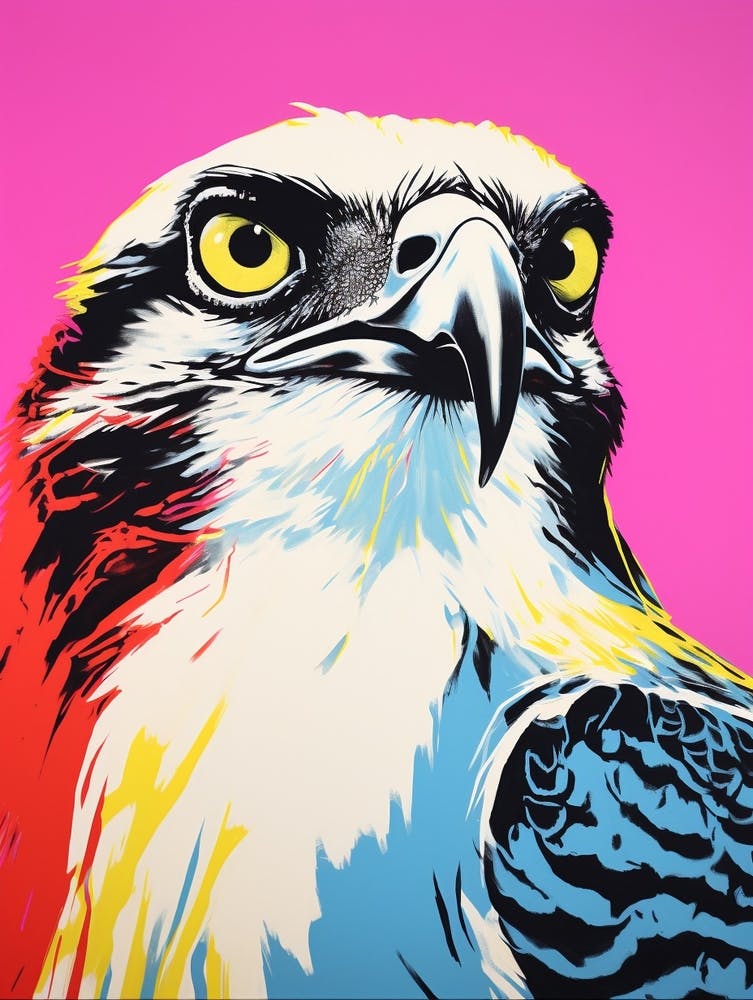 Andy Warhol Style Bird Osprey 1