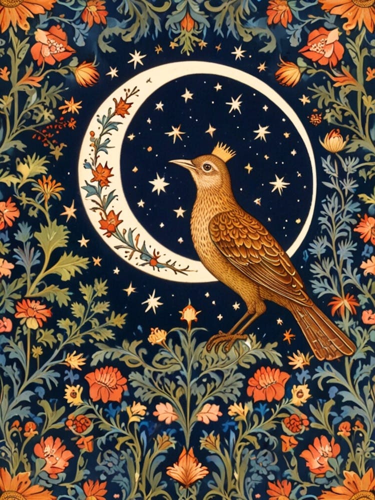 William Morris Bird On The Moon
