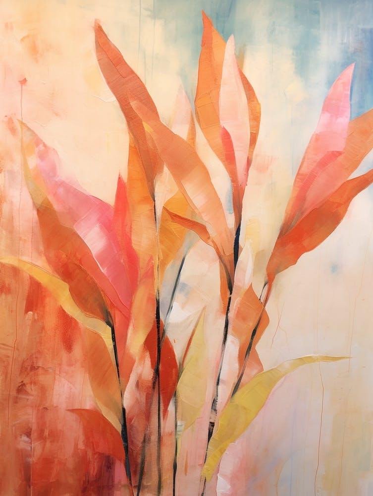 Fall Flower Painting Heliconia 1