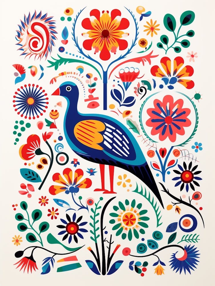 Scandinavian Bird Illustration Kiwi 1