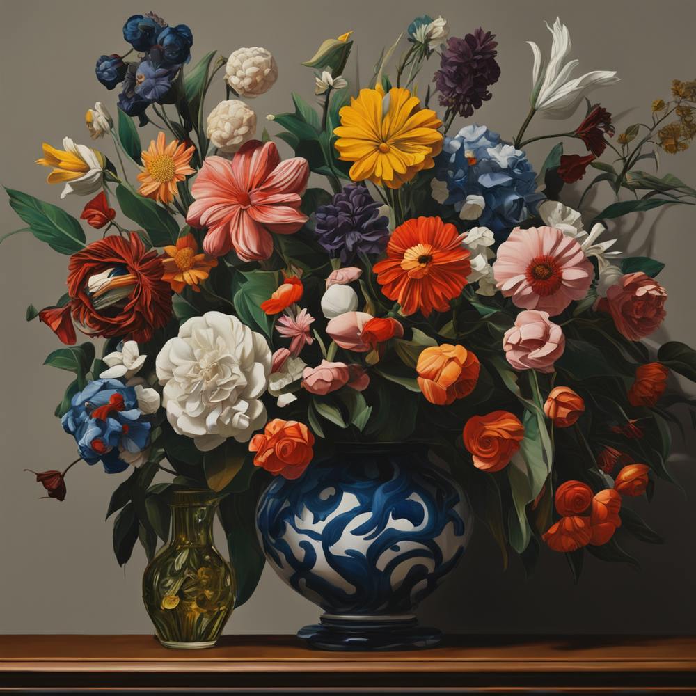 Wall Art Painting Flowers (the lost flower pot )