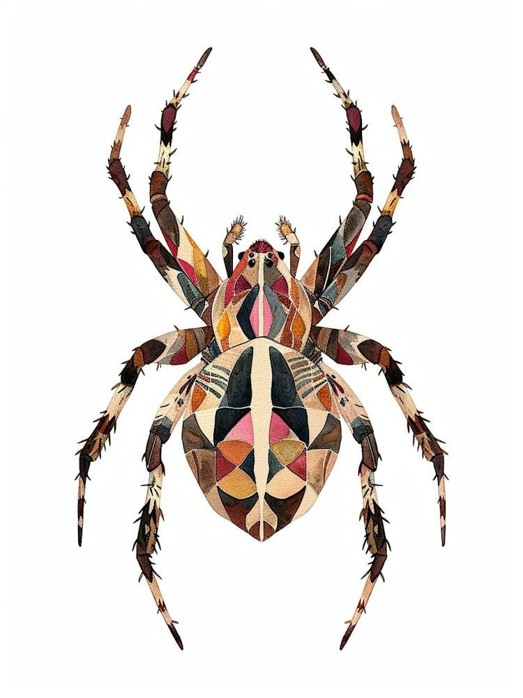 Colourful Insect Illustration Spider 16