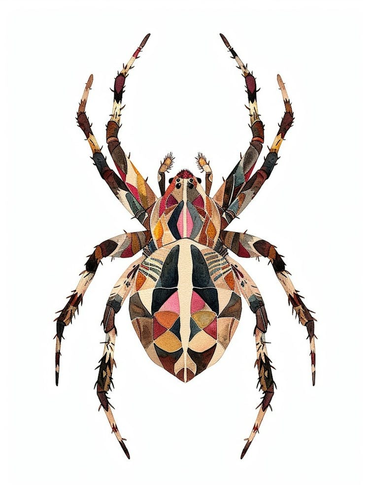 Colourful Insect Illustration Spider 16