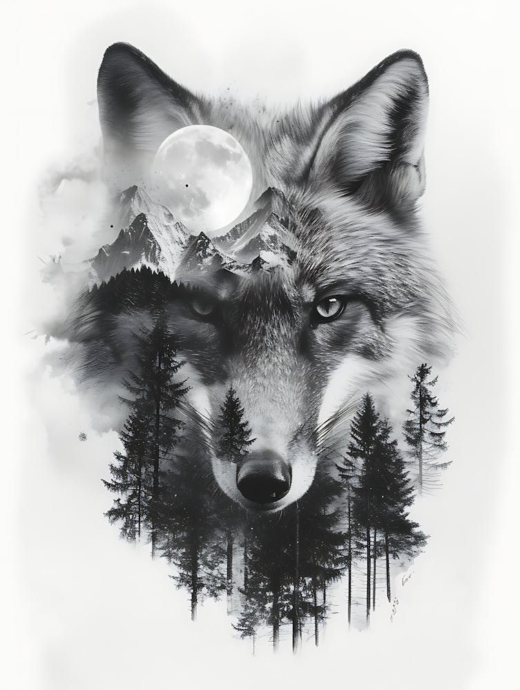 Wolf In The Forest 1