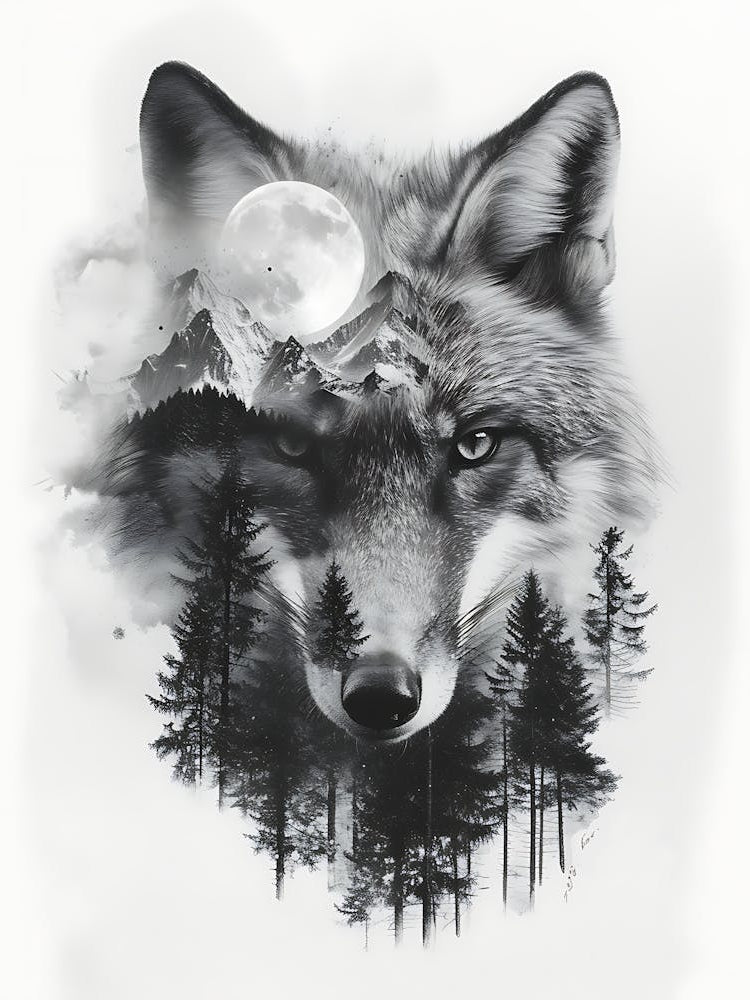 Wolf In The Forest 1