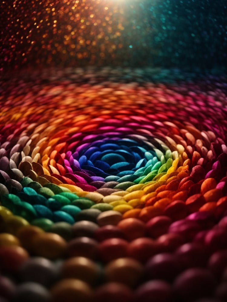 One Circle Fill With All Thousand Of Color