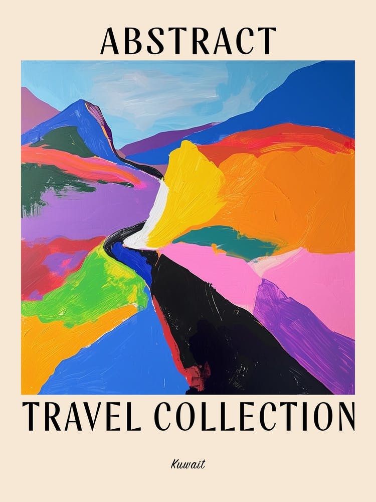 Abstract Travel Collection Poster Kuwait 4