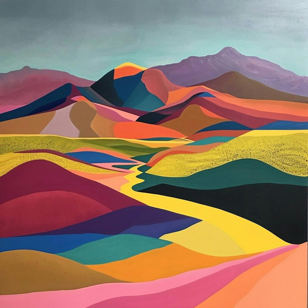 Colourful Abstract Gobi Gurvansaikhan National Park Mongolia 3