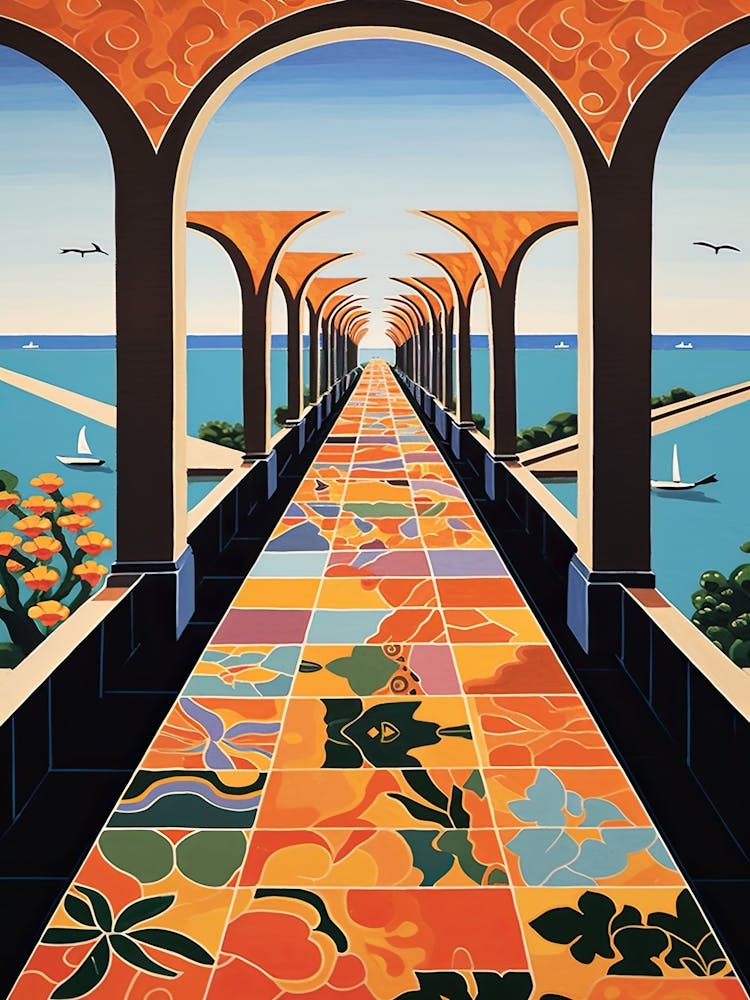 King Fahd Causeway, Saudi Arabia Colourful 1