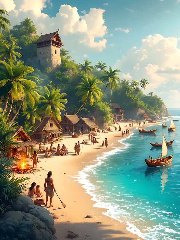 Einer Tropischen Insel