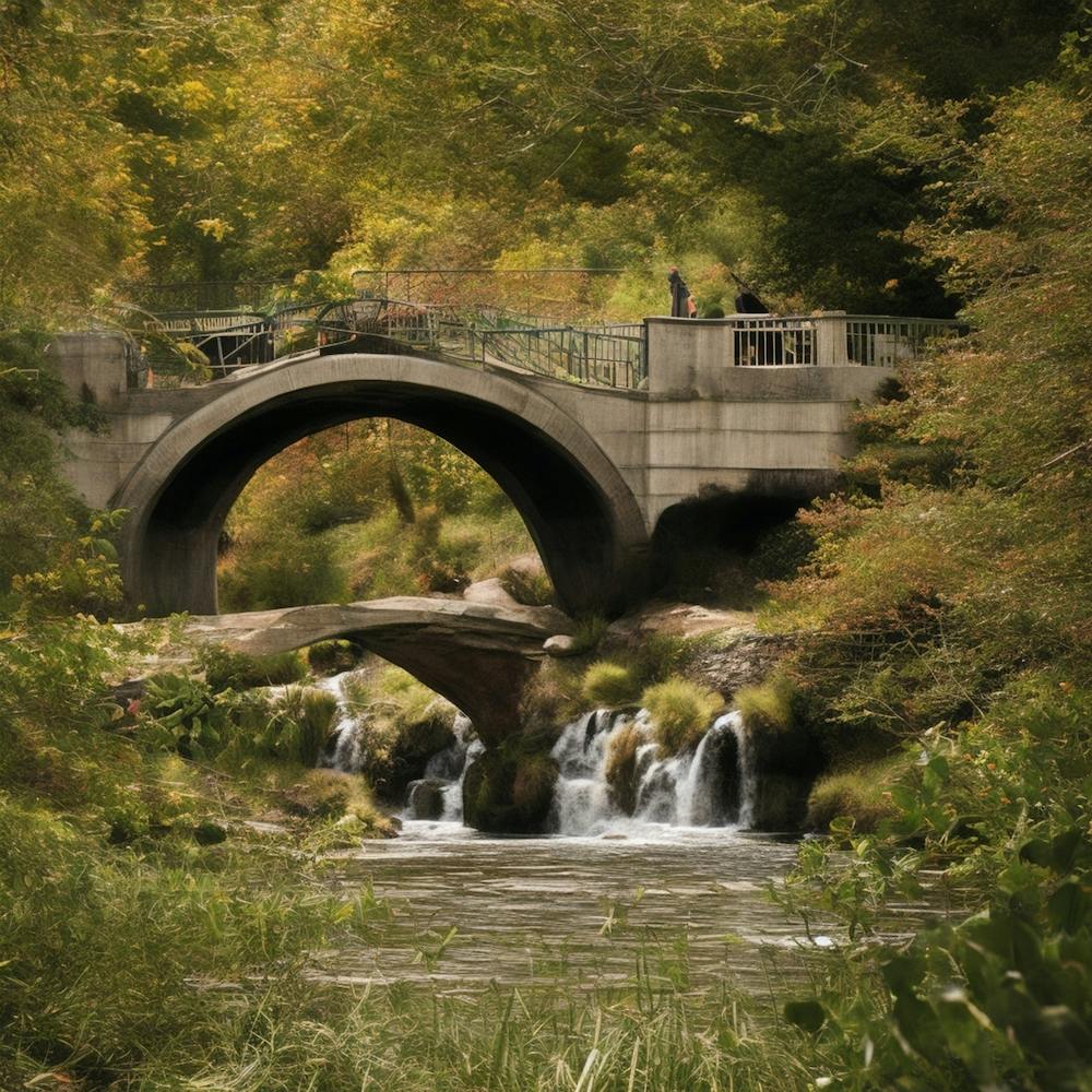Pont Sur Un Ruisseau