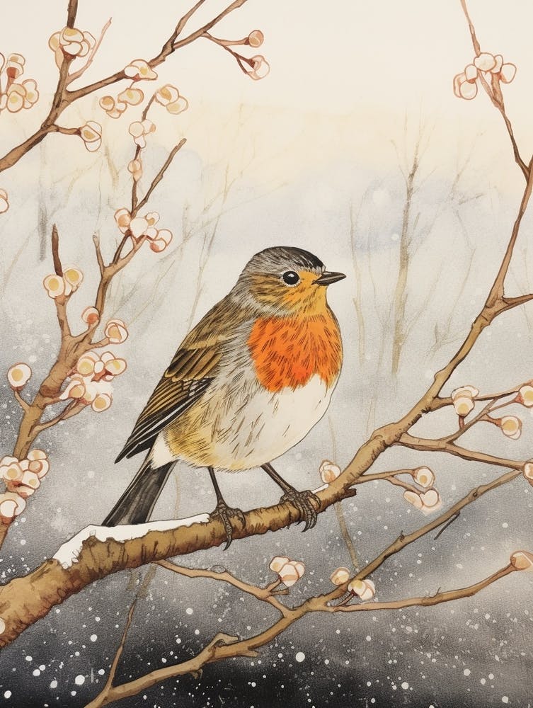 Bird Illustration Robin 4