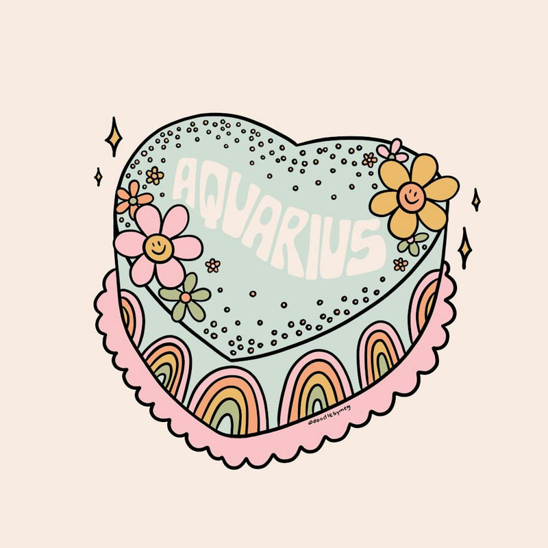 Aquarius Heart Cake
