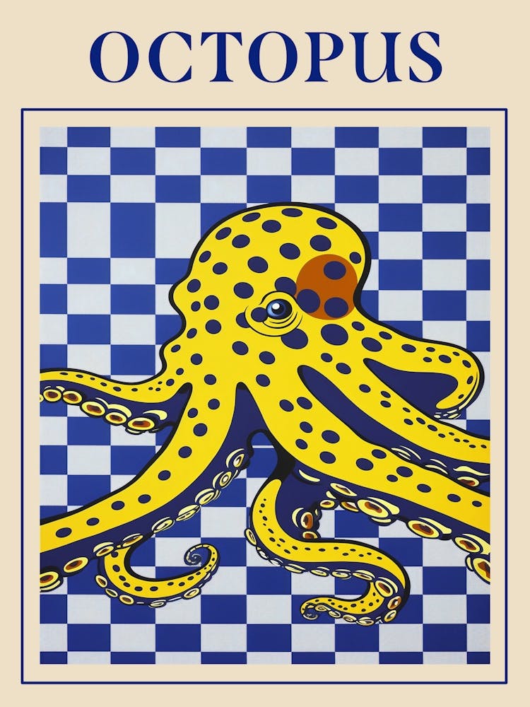 Octopus 2 Seafood Poster