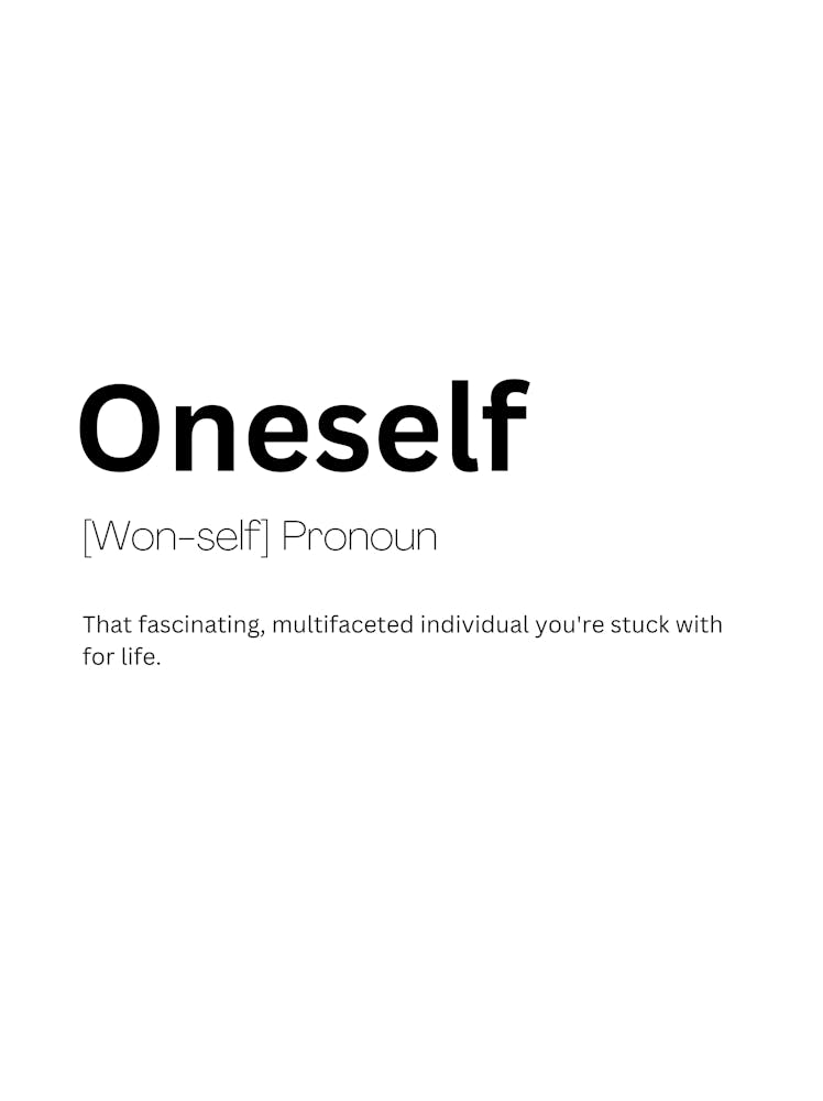 Oneself Definition Meaning