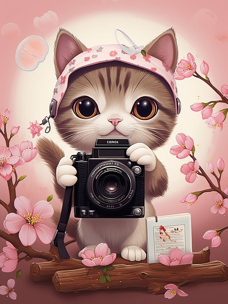 Kawaii Katzenzeichnungen Fotograf 3