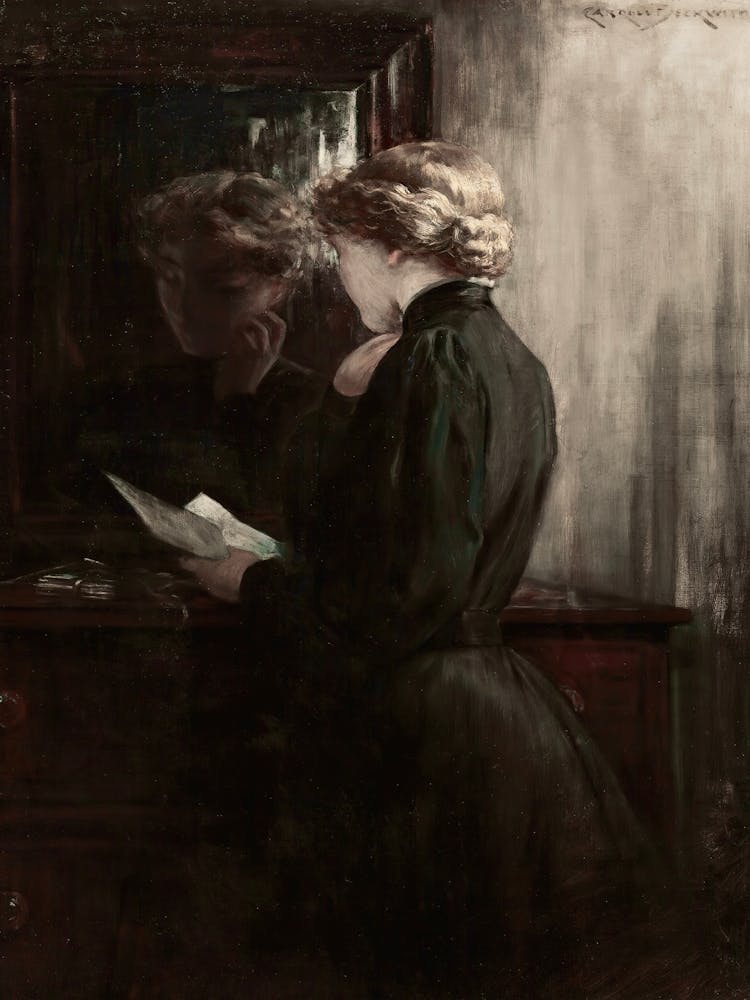Woman Reading A Letter