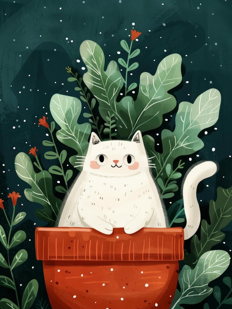 Cat In A Pot 7