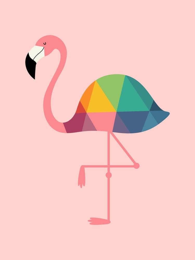Rainbow Flamingo