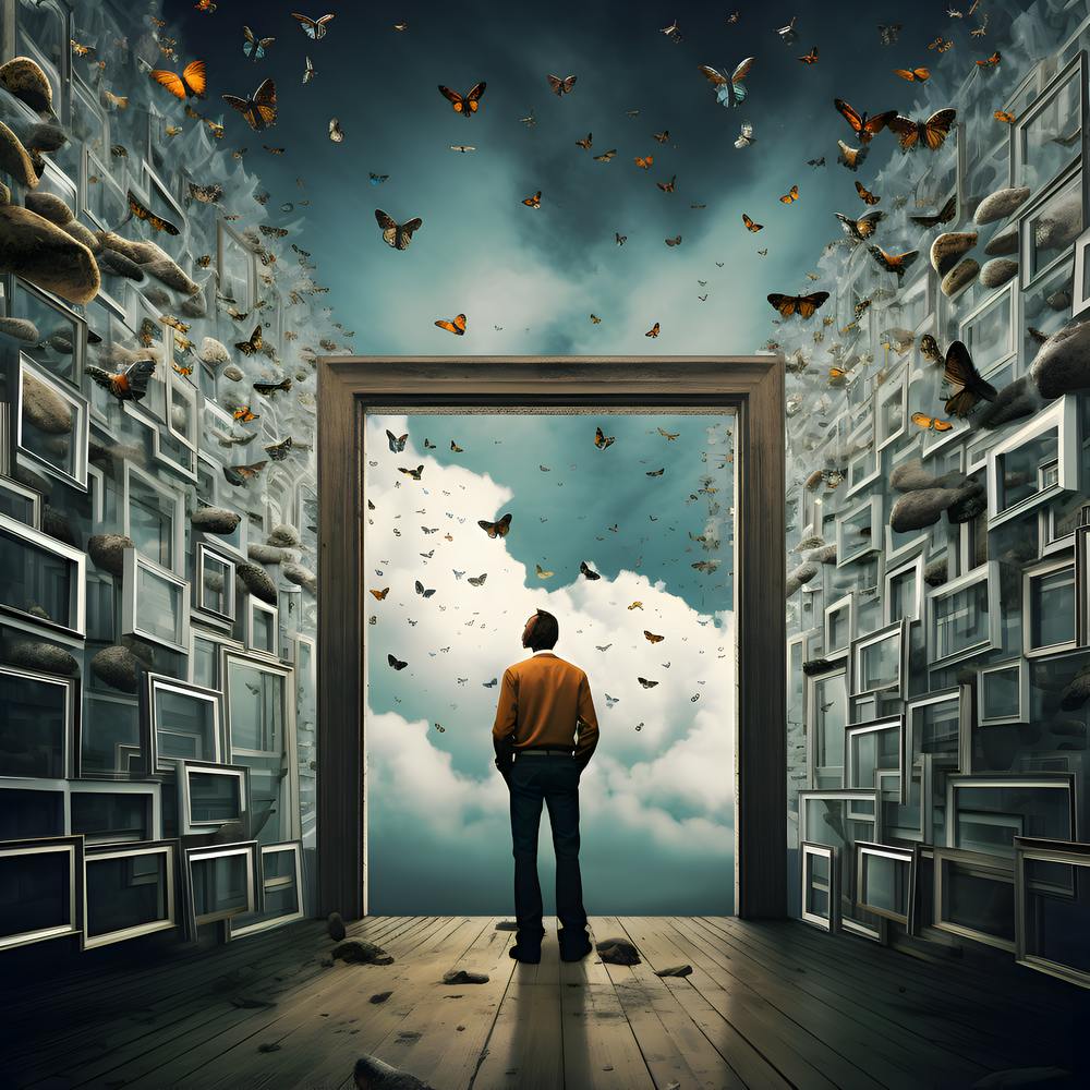 Butterfly In The Doorway