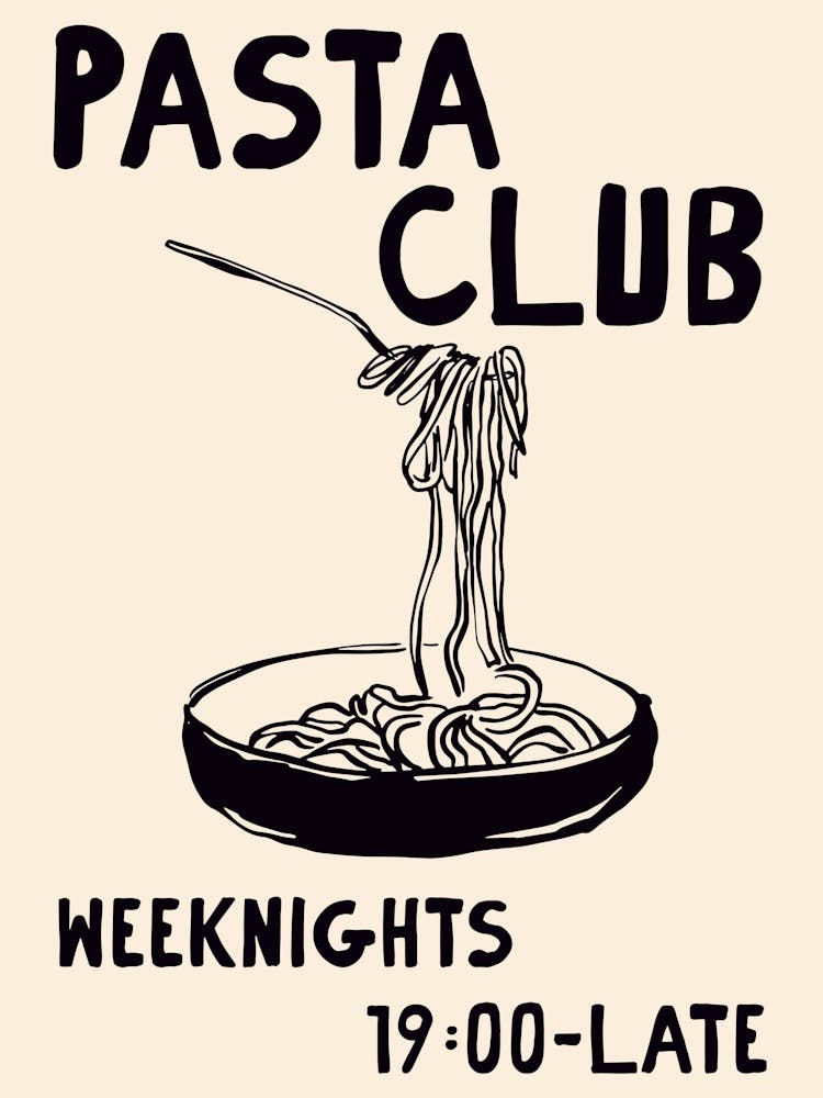 Pasta Club Black