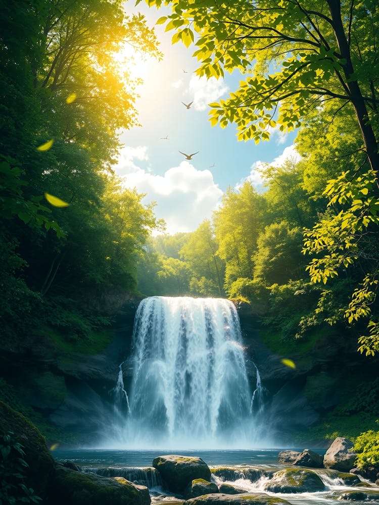 Waterfall In The Forest 10