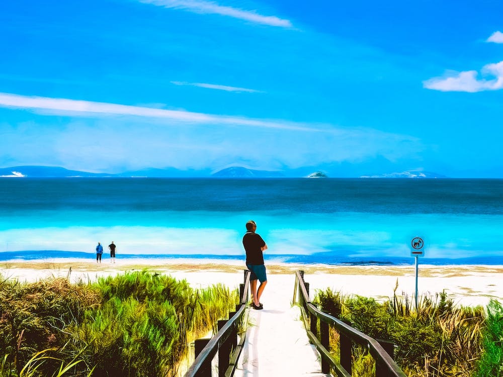 À la plage