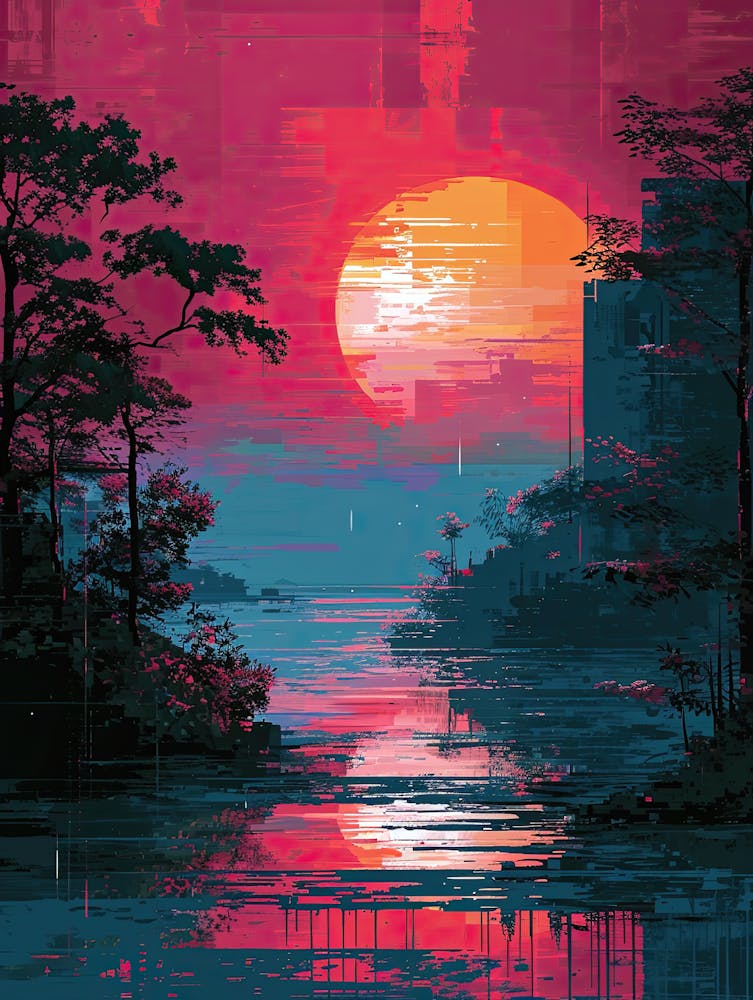 Sunset In The City | Pixel Art Series