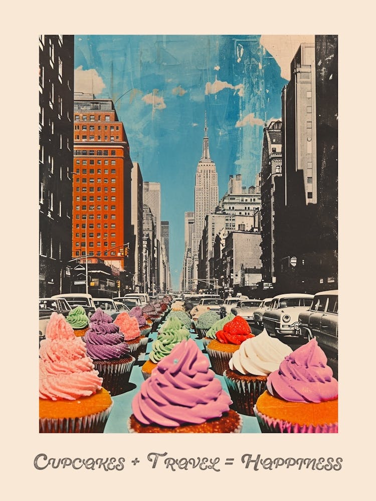 Cupcakes + Travel = Happiness Poster 1