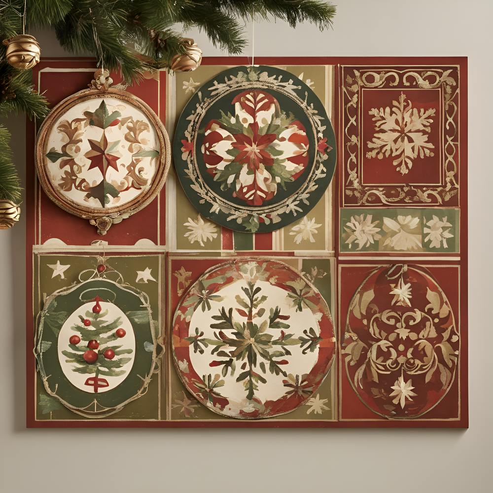 Christmas Ornaments Canvas