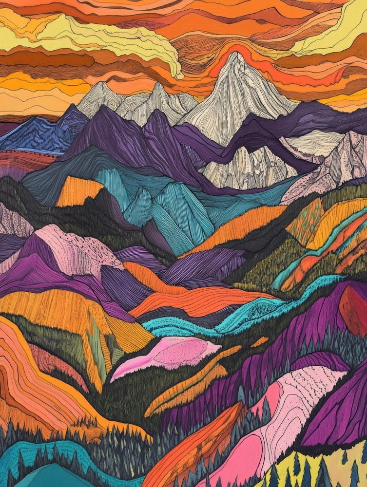 Sunset Mountains