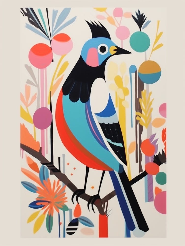 Colourful Scandi Bird Lapwing 3