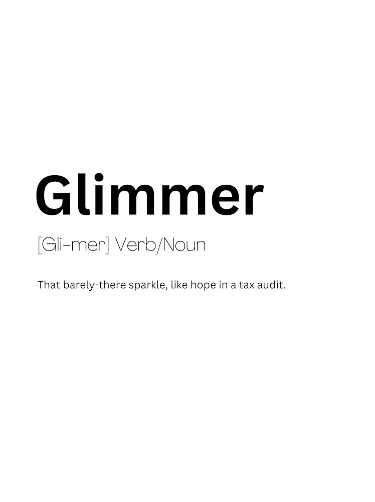 Glimmer Definition Meaning