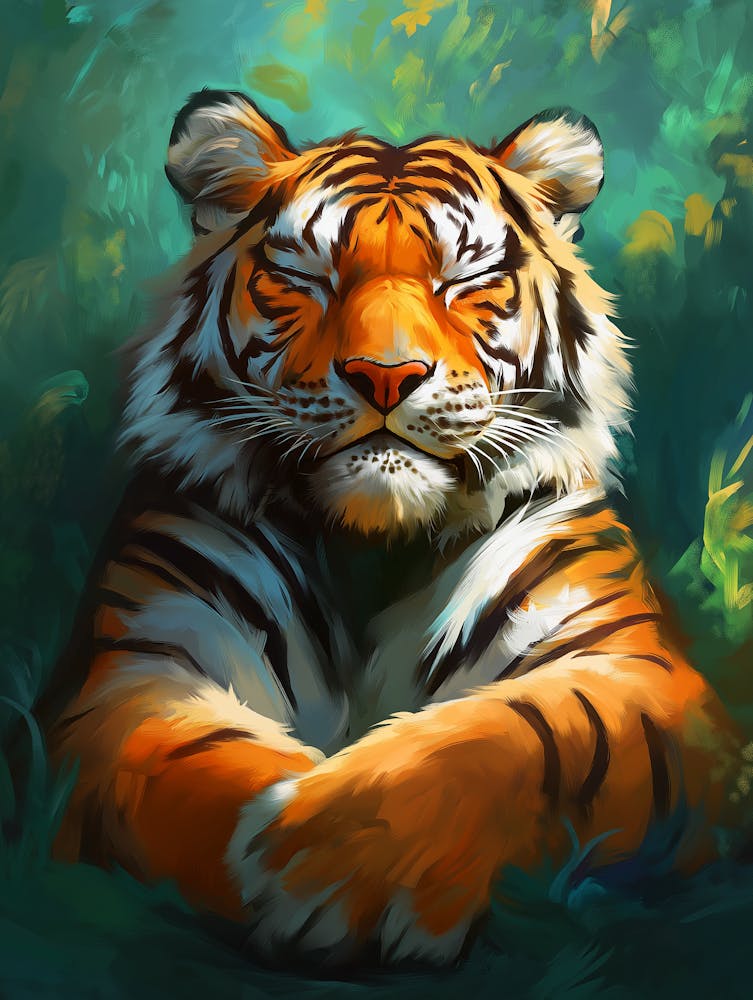 Tiger Relaxing